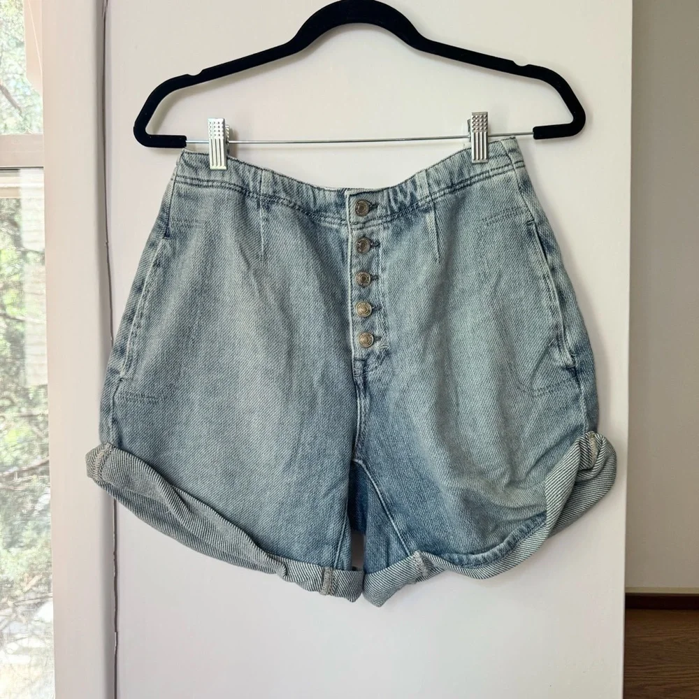 New Free People Osaka Jean Shorts Blue 26